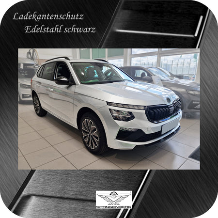 Ladekantenschutz Edelstahl schwarz für Skoda Kamiq ab Facelift 08.2023- 3245381g