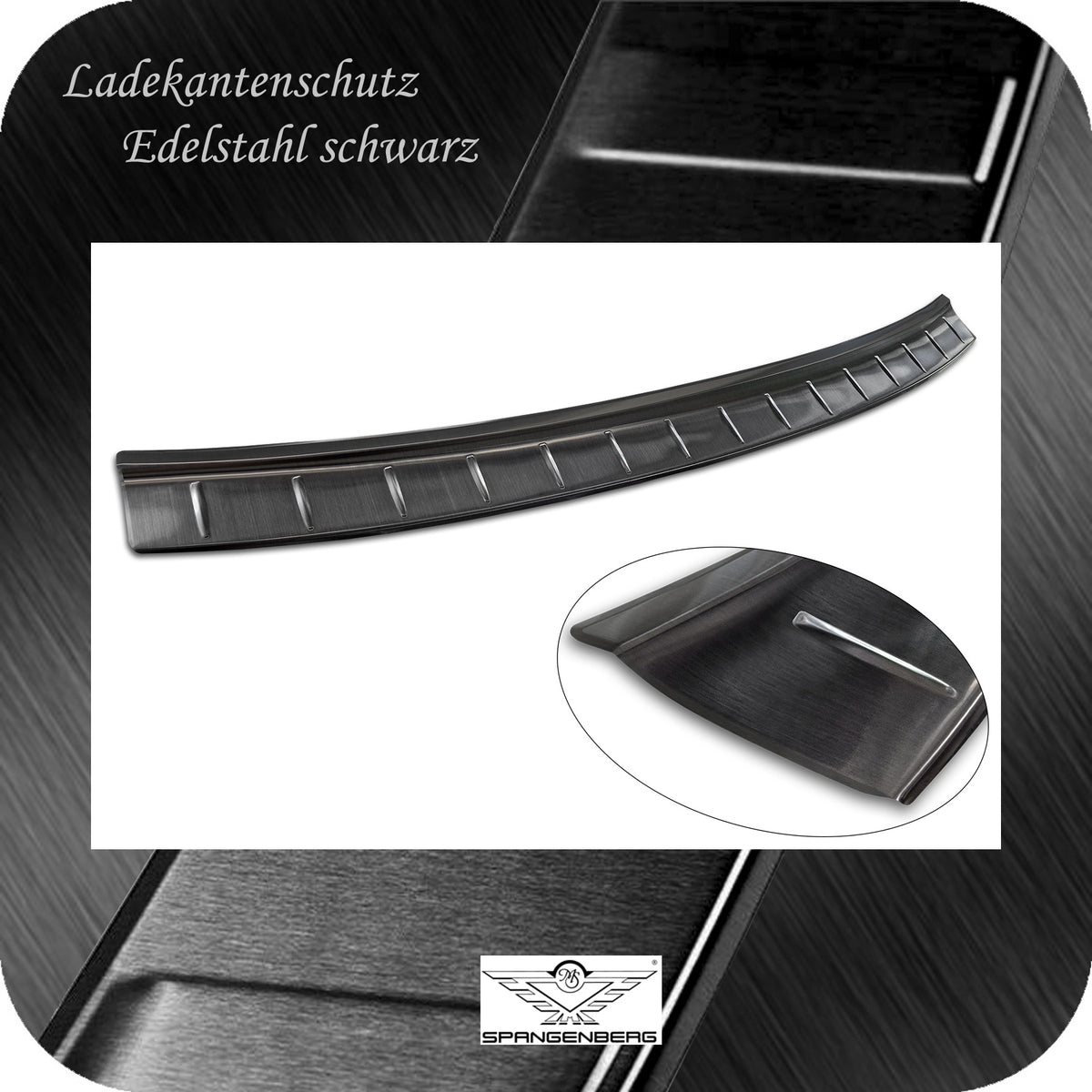 Ladekantenschutz Edelstahl schwarz für Polestar 2 ab Baujahr 07.2020- 3245382 d