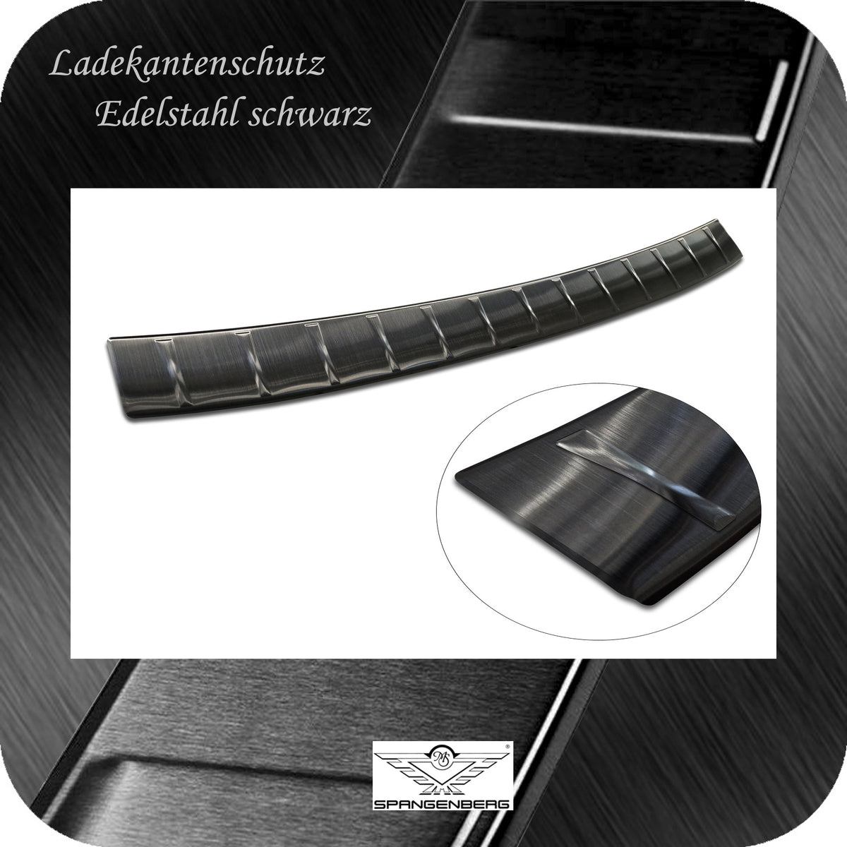 Ladekantenschutz Edelstahl schwarz für Skoda Superb IV Kombi 3Y 02.2024- 3245383e