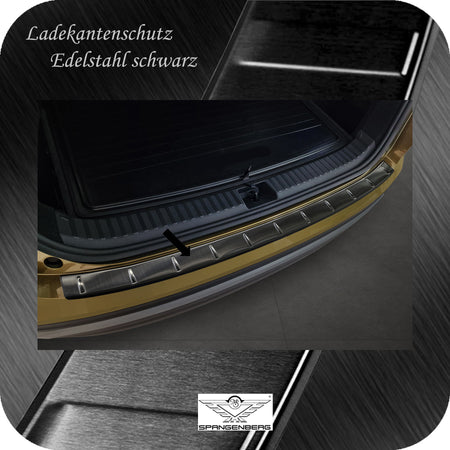Ladekantenschutz Edelstahl schwarz für Skoda Kodiaq II  2. Gen. 12.2023- 3245384a