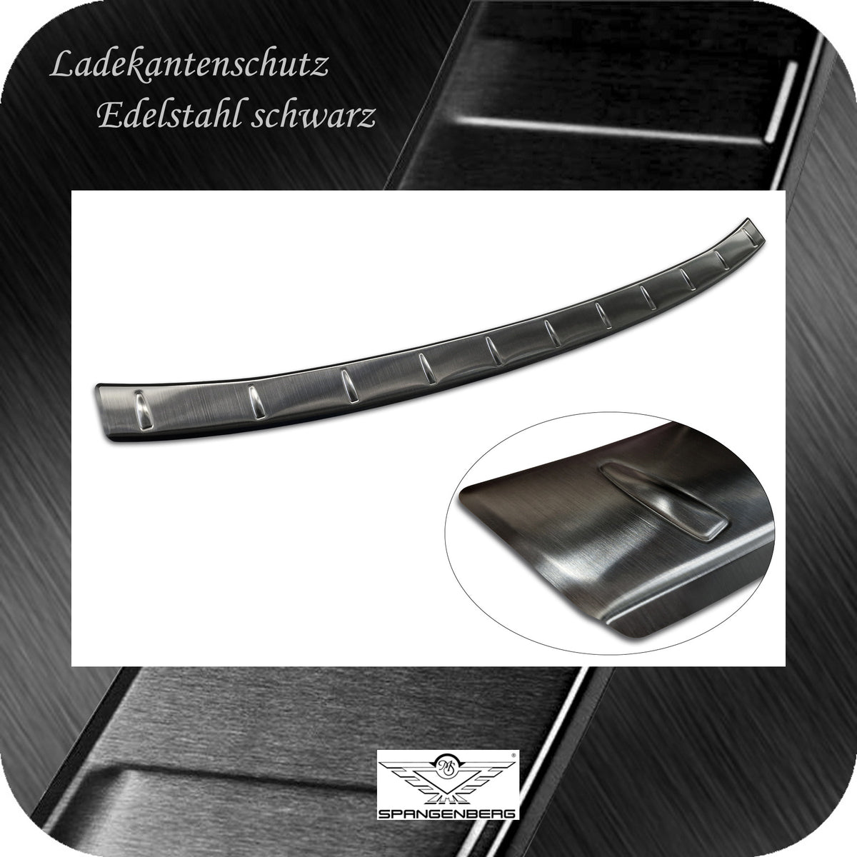 Ladekantenschutz Edelstahl schwarz für Skoda Kodiaq II  2. Gen. 12.2023- 3245384e