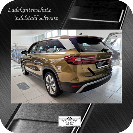 Ladekantenschutz Edelstahl schwarz für Skoda Kodiaq II  2. Gen. 12.2023- 3245384g