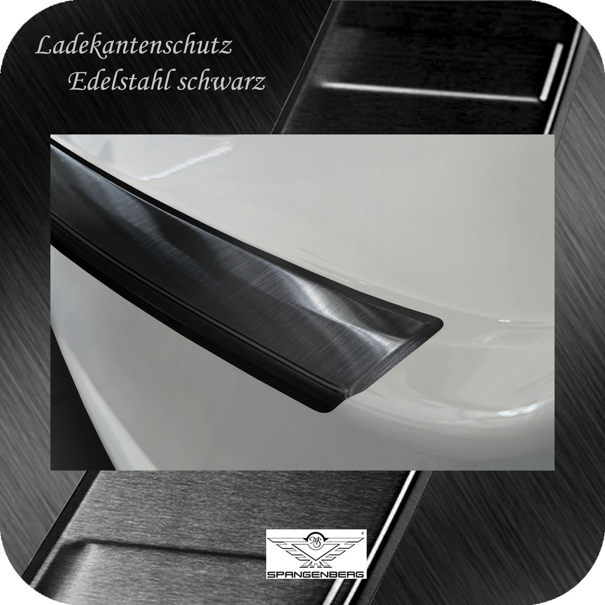 Ladekantenschutz Edelstahl schwarz für Mazda CX-80 SUV Baujahr 10.2024- 3245385 d
