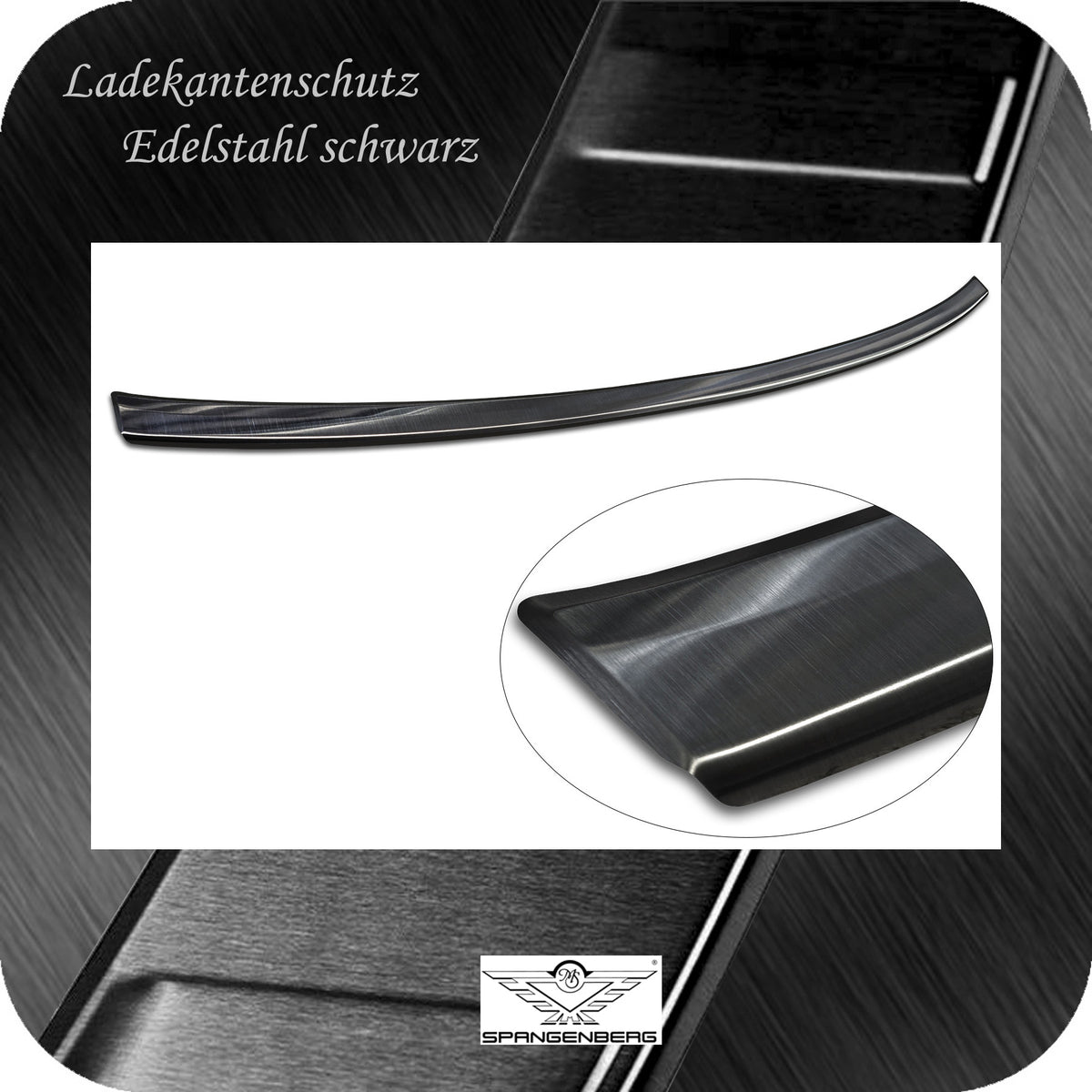 Ladekantenschutz Edelstahl schwarz für Mazda CX-80 SUV Baujahr 10.2024- 3245385 e