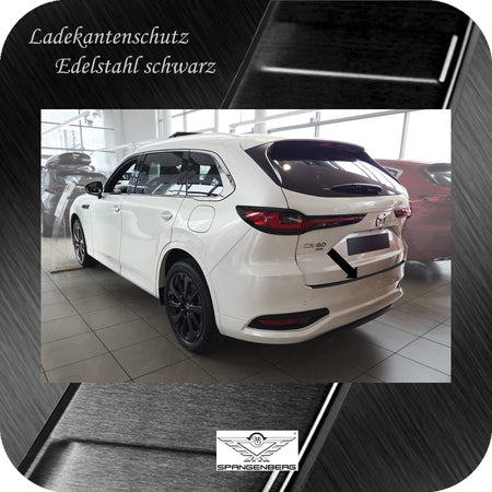Ladekantenschutz Edelstahl schwarz für Mazda CX-80 SUV Baujahr 10.2024- 3245385 g