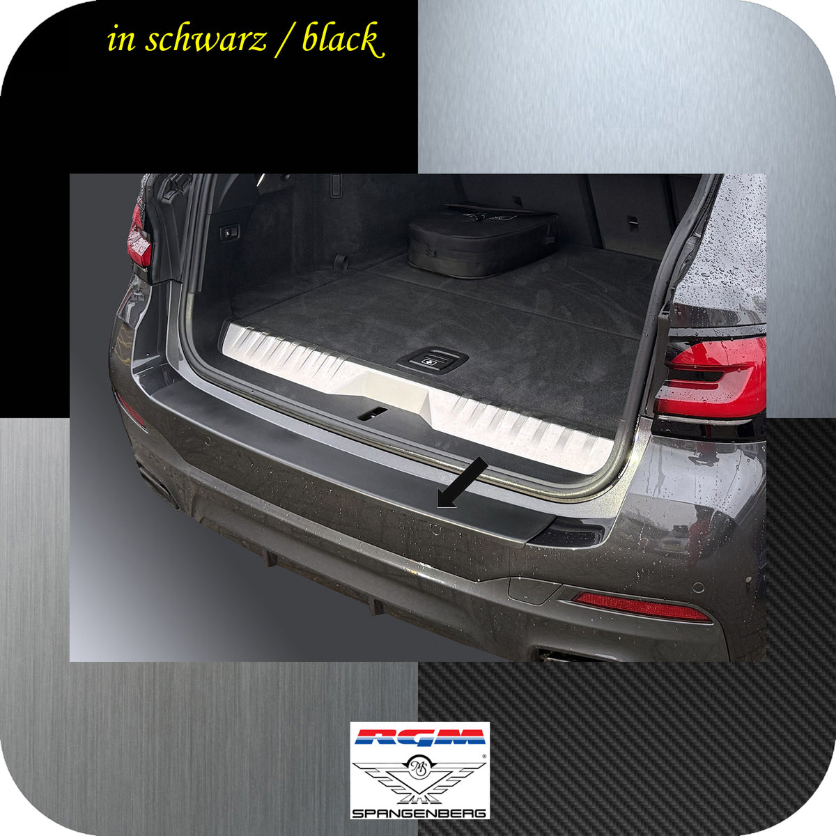 Ladekantenschutz schwarz für BMW 5er M-Style Touring G31 Facelift 07.20- 3501352b