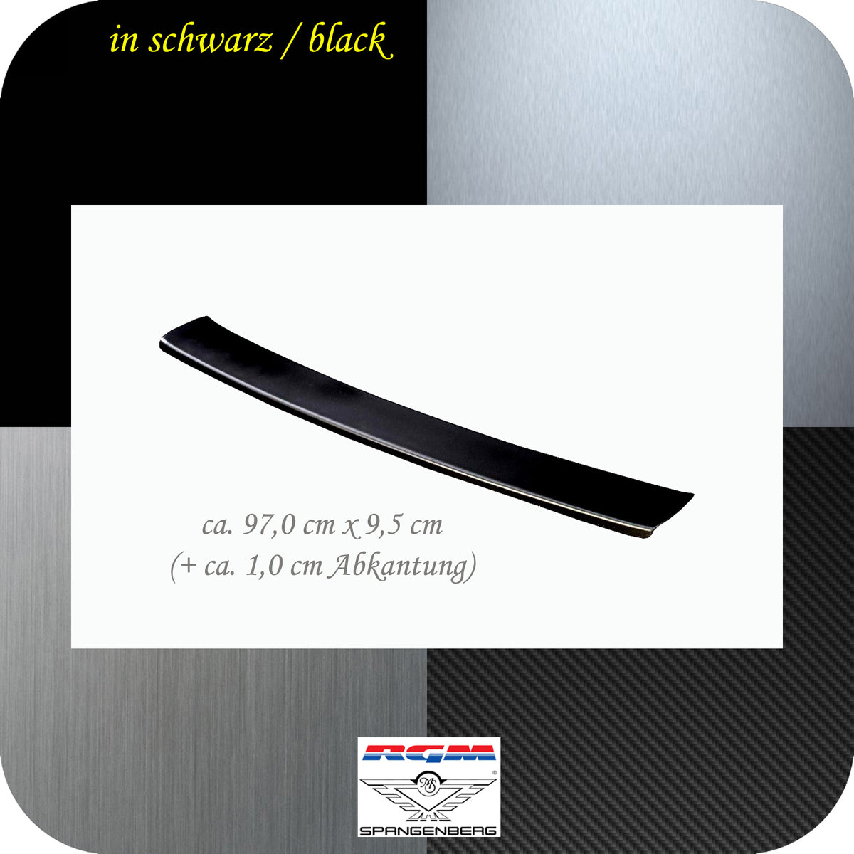Ladekantenschutz schwarz für BMW 5er M-Style Touring G31 Facelift 07.20- 3501352c