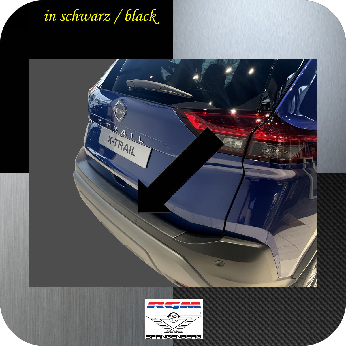 Ladekantenschutz schwarz für Nissan X-Trail IV Typ T33 ab Bauj. 06.2022- 3501396b