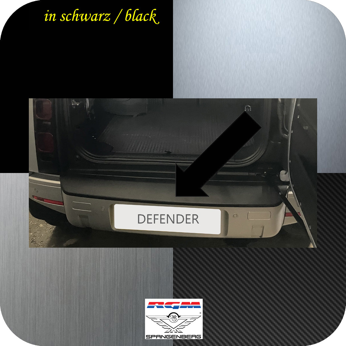 Ladekantenschutz schwarz für Land Rover Defender L663 ab Baujahr 6.2020- 3501397a