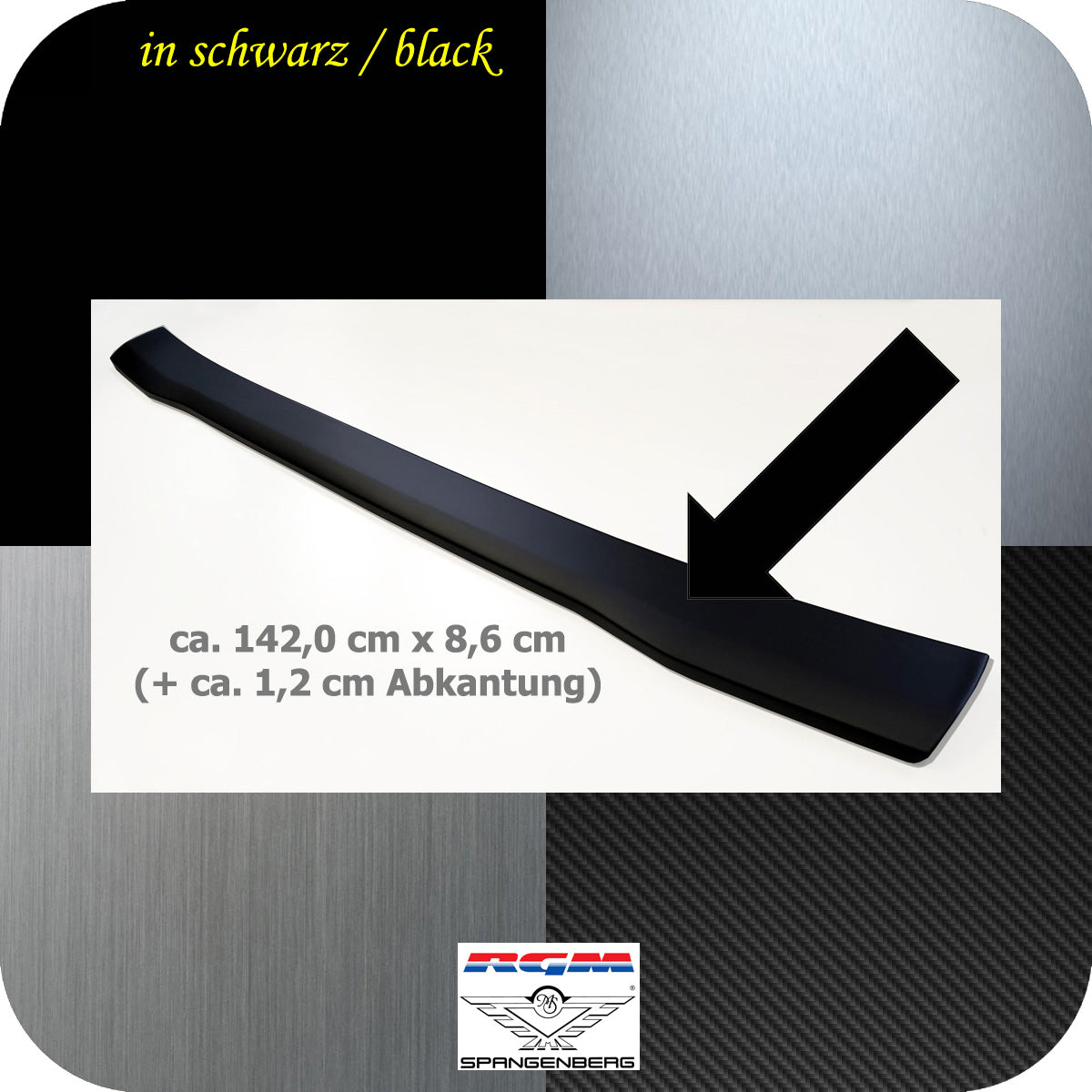 Ladekantenschutz schwarz für VW T7 (New) Transporter & Caravelle 2.2025- 3501412b