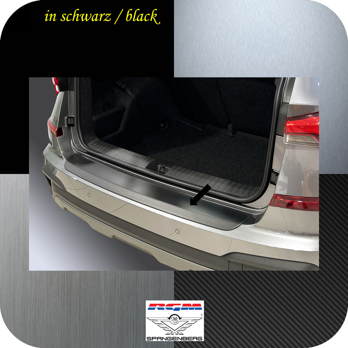Ladekantenschutz schwarz für Skoda Kamiq SUV ab Facelift Baujahr 8.2023- 3501428b