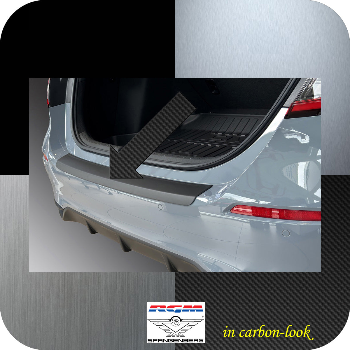 Ladekantenschutz Carbon-look für Honda Civic XI Schrägheck 5-Tür 7.2022- 3591401b