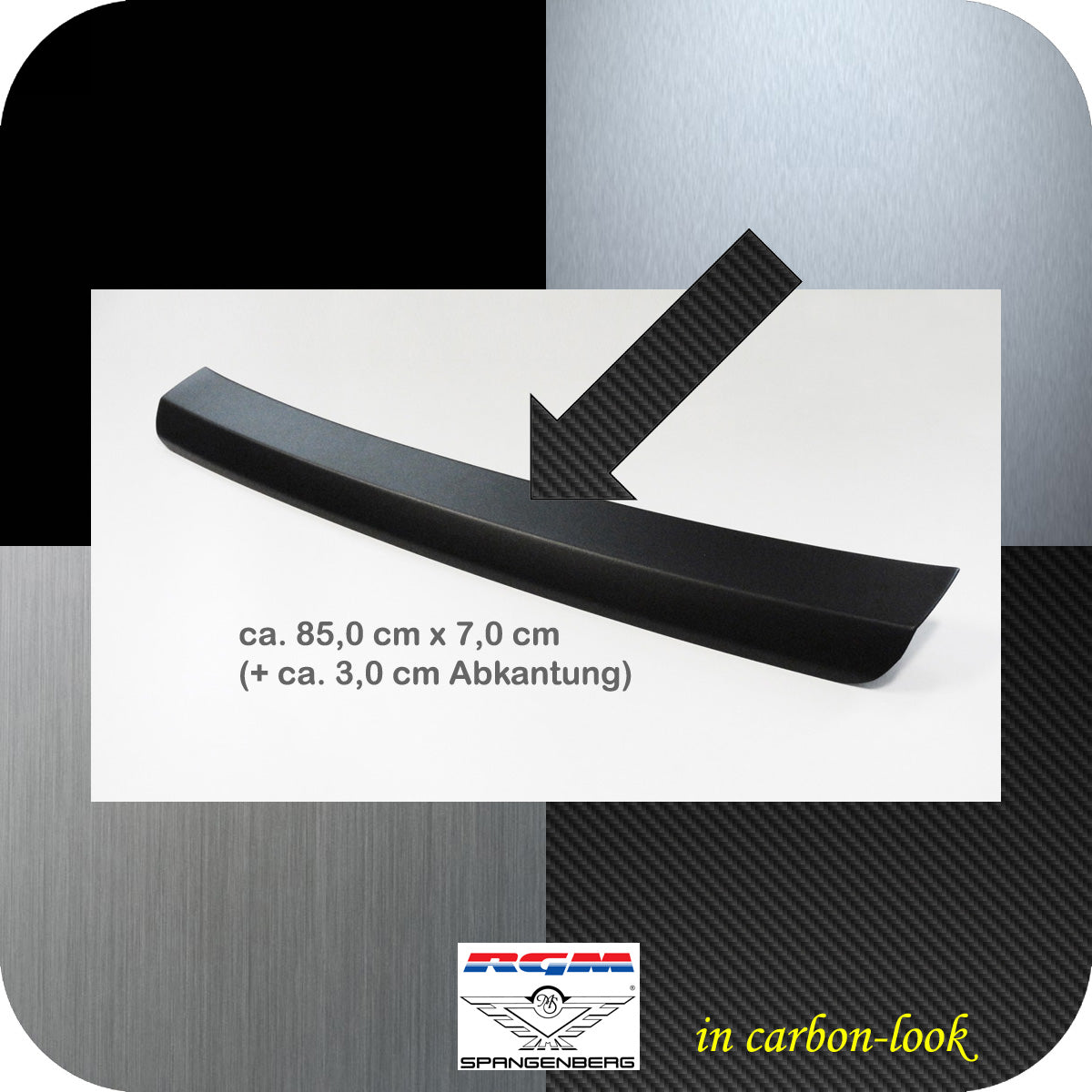 Ladekantenschutz Carbon-look für Honda Civic XI Schrägheck 5-Tür 7.2022- 3591401c