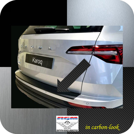 Ladekantenschutz Carbon-look für Skoda Karoq SUV ab facelift Bj 12.2021- 3591409a