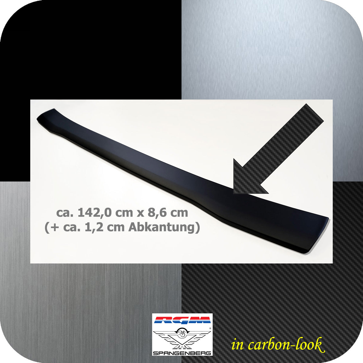 Ladekantenschutz Carbon-look für VW T7 Transporter und Caravelle 2.2025- 3591412b