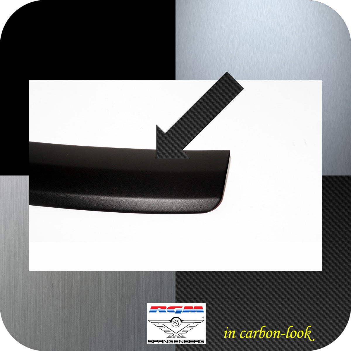 Ladekantenschutz Carbon-look für VW Tiguan III 3. Generation ab 11.2023- 3591421d