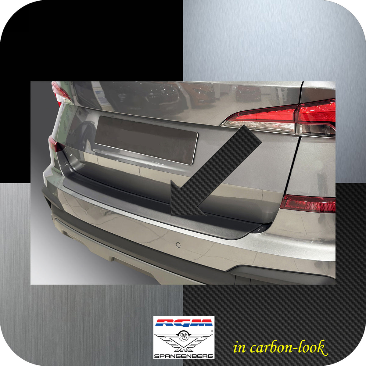 Ladekantenschutz Carbon-look für Skoda Kamiq SUV Facelift Bauj. 08.2023- 3591428a
