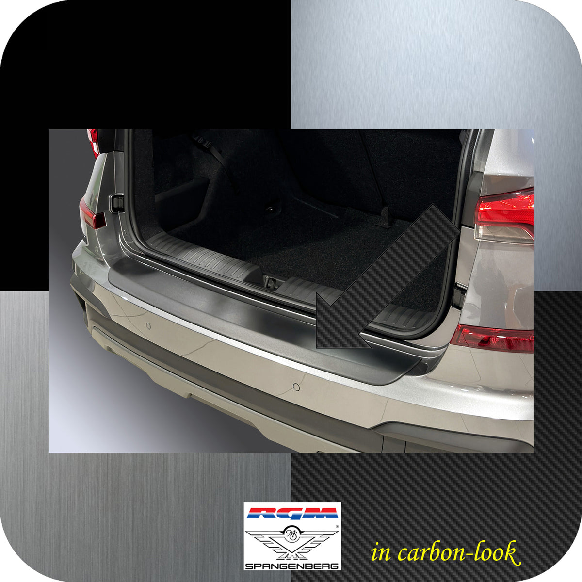 Ladekantenschutz Carbon-look für Skoda Kamiq SUV Facelift Bauj. 08.2023- 3591428b