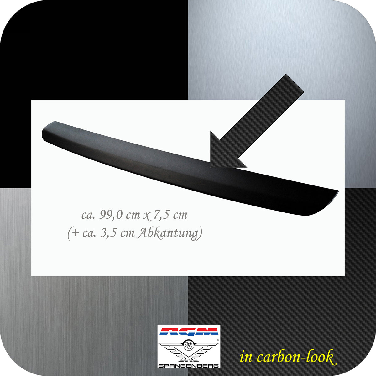 Ladekantenschutz Carbon-look für Skoda Kamiq SUV Facelift Bauj. 08.2023- 3591428c