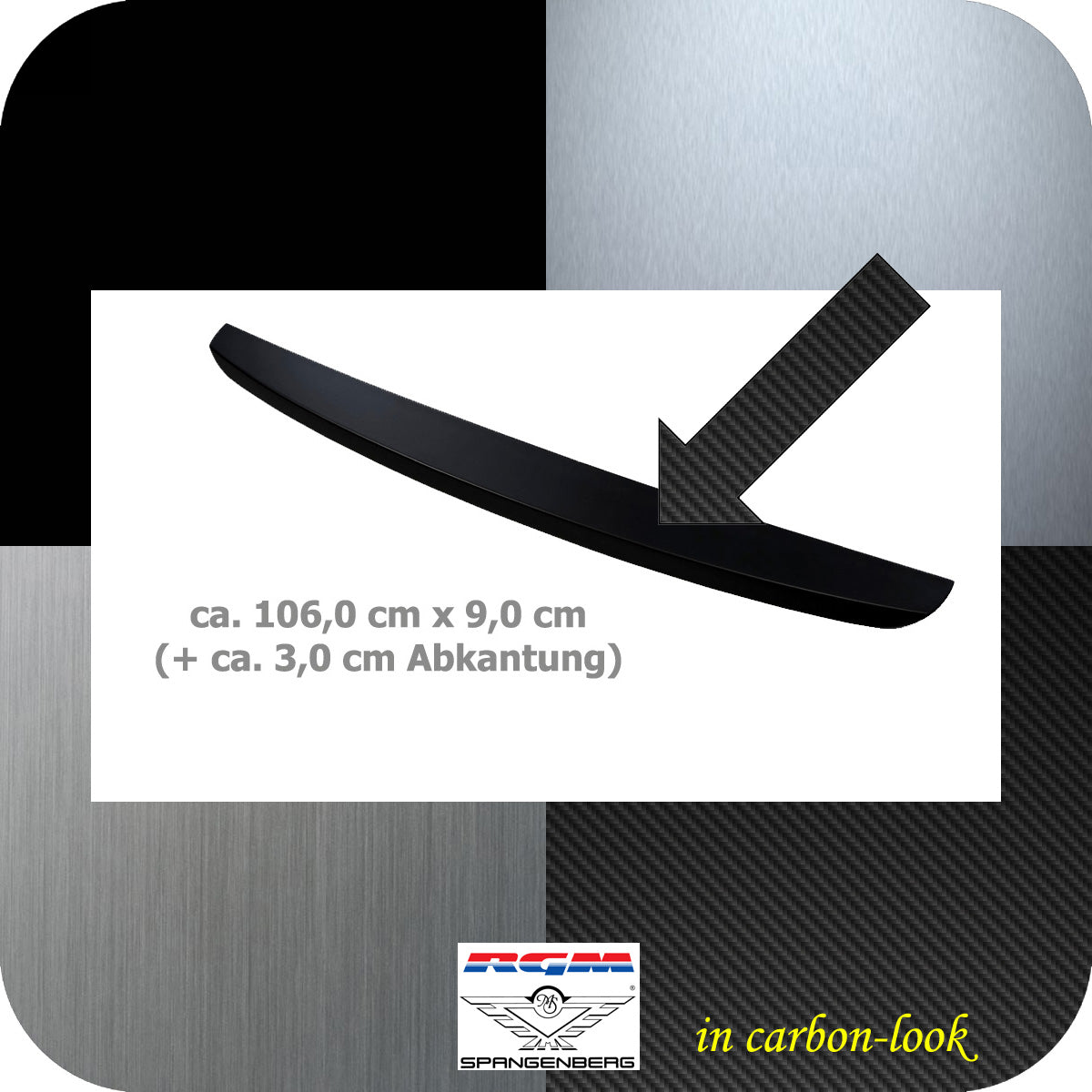 Ladekantenschutz Carbon-look für Volvo EX30 ab Baujahr 12.2023- 3591432c