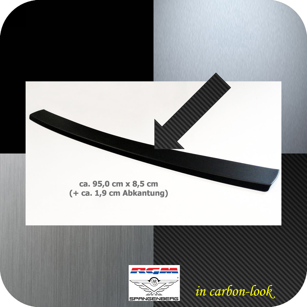 Ladekantenschutz Carbon-look für Renault 4 E-Tech ab Baujahr 03.2025- 3591442b