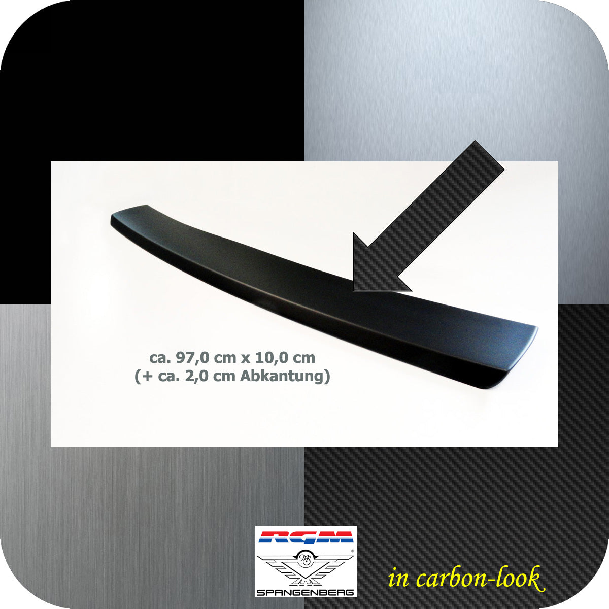 Ladekantenschutz Carbon-look für Audi A6 Avant C9 04.25- S-Line E-Hybrid 3591448c