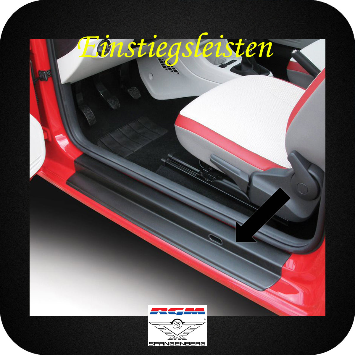 Einstiegsleisten schwarz für Seat MII nur 3-Türer ab Baujahr 05.2012- 3600168 e