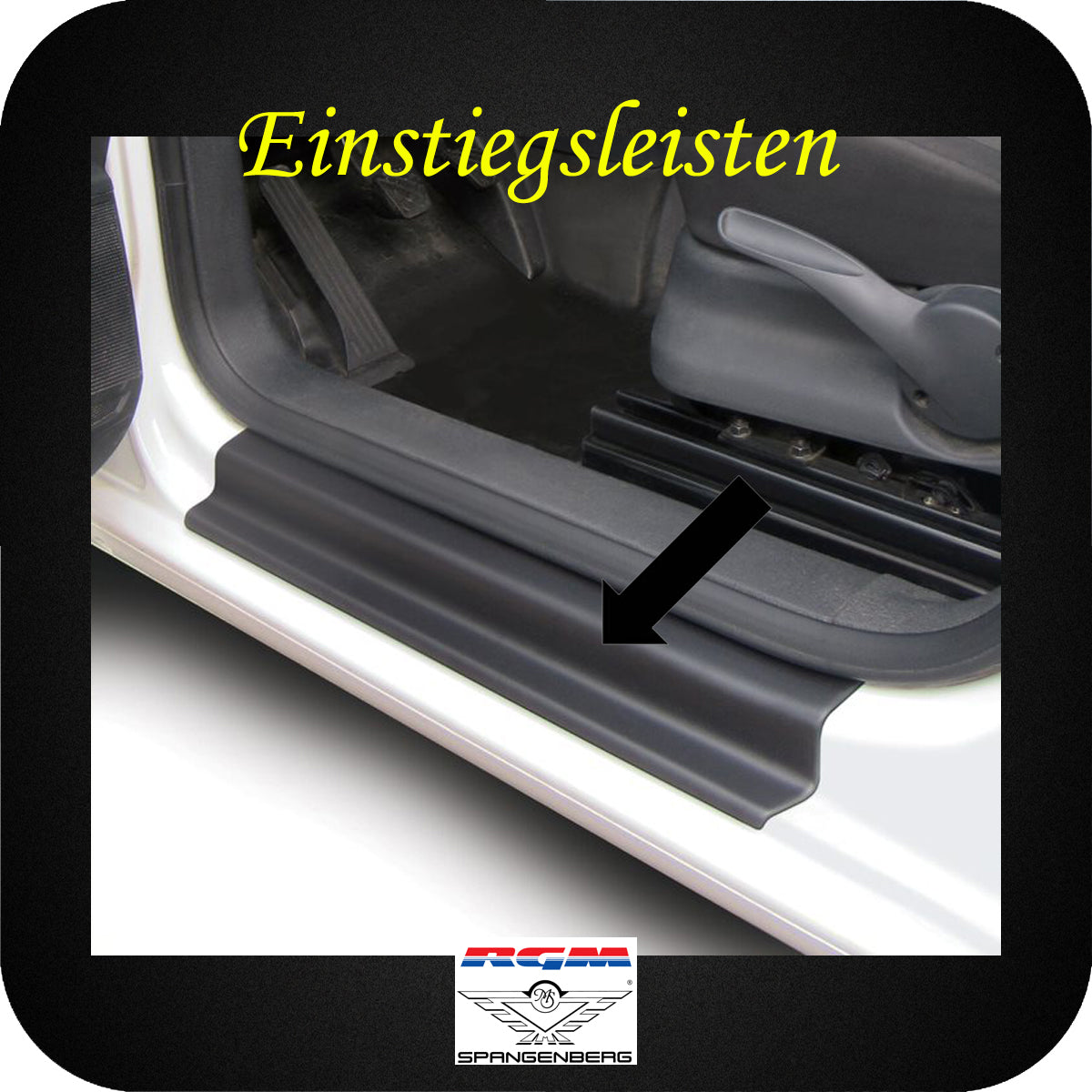 Einstiegsleisten schwarz 2-teilig für VW Caddy auch Maxi 05.2004-09.2020 3600179 a