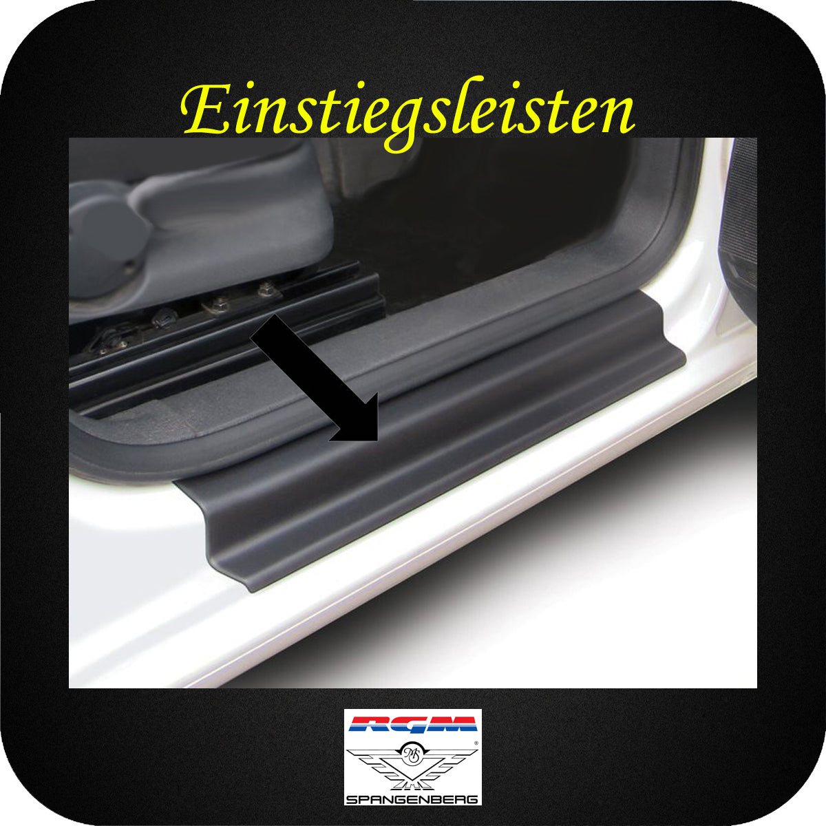 Einstiegsleisten schwarz 2-teilig für VW Caddy auch Maxi 05.2004-09.2020 3600179 b