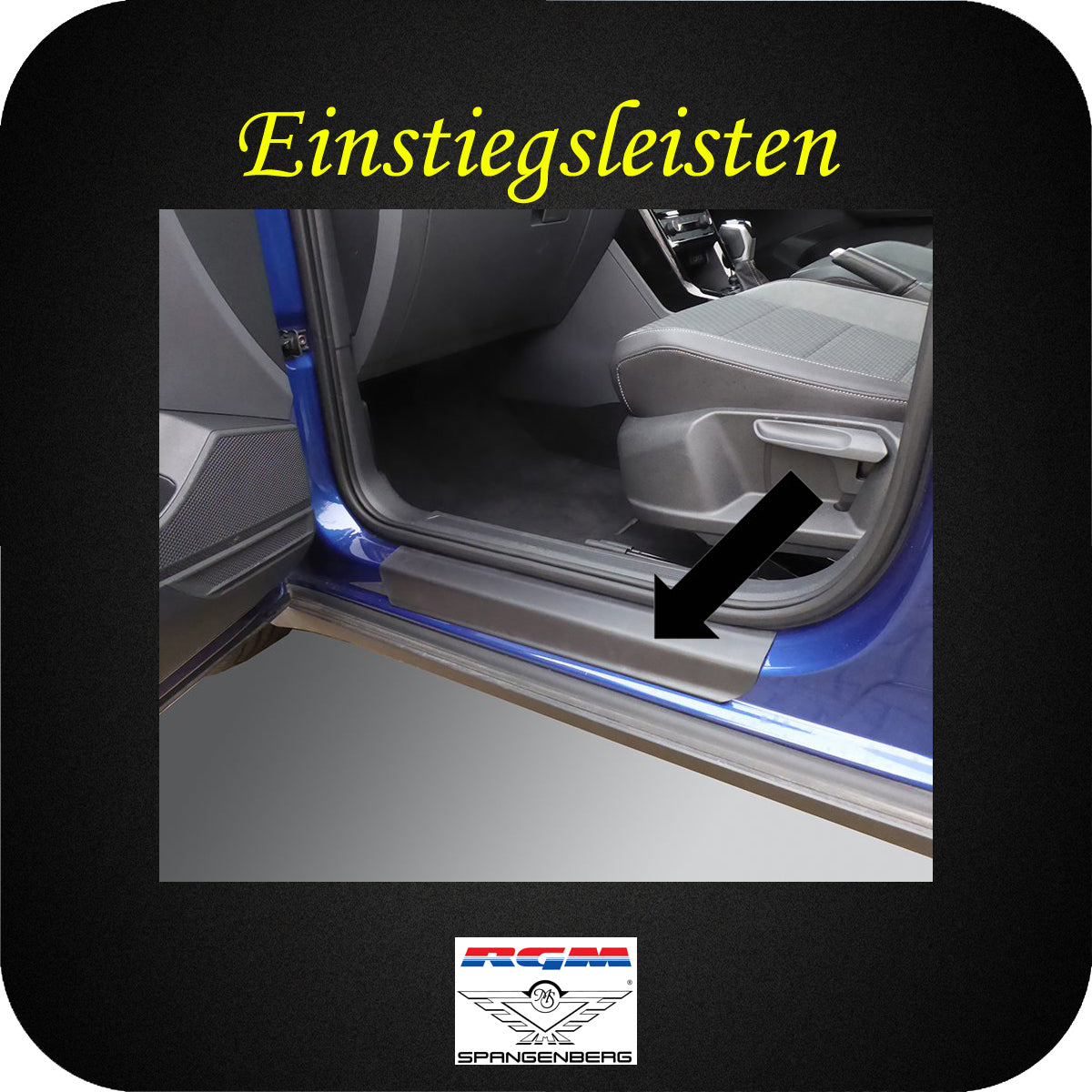 Einstiegsleisten schwarz für VW T-Cross SUV Typ C1 ab Baujahr 04.2019- 3600211 a