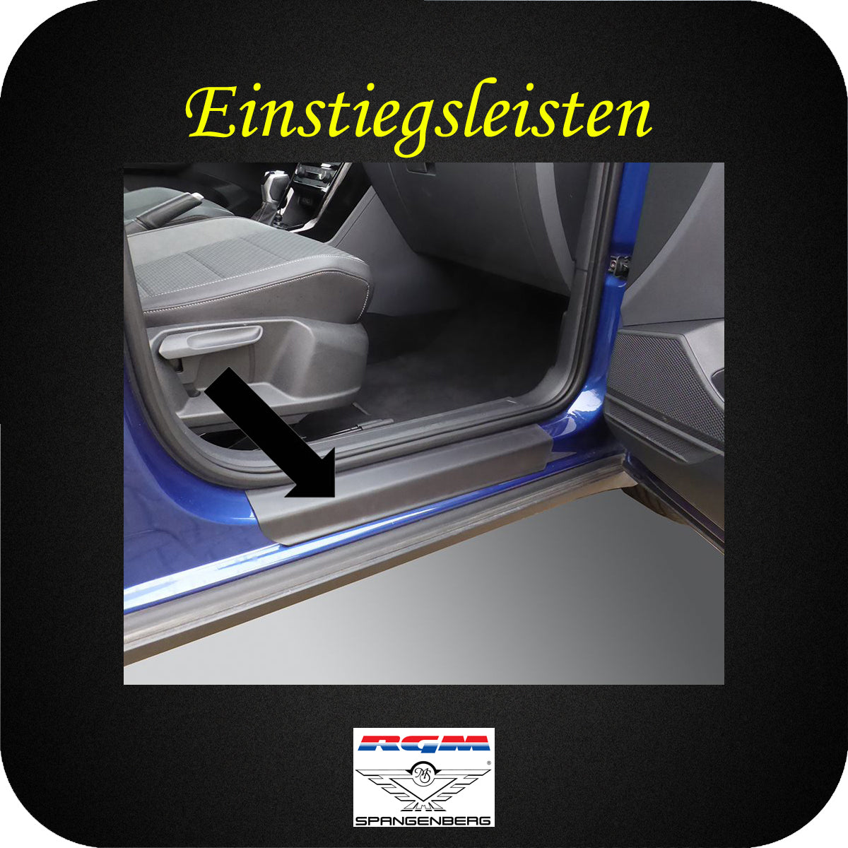 Einstiegsleisten schwarz für VW T-Cross SUV Typ C1 ab Baujahr 04.2019- 3600211 b