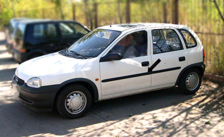 Seitenschutzleisten schwarz für Opel Corsa B Schrägheck 5-Türer 3.1993-9.2000 F1 b