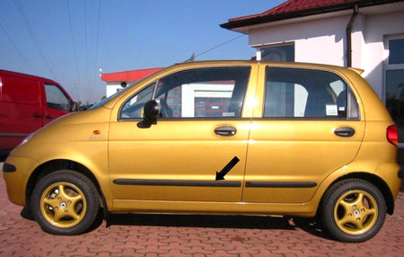 Seitenschutzleisten schwarz für Daewoo Matiz Schrägheck 08.1998-12.2004 F2 d