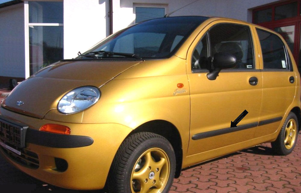 Seitenschutzleisten schwarz für Daewoo Matiz Schrägheck 08.1998-12.2004 F2 e