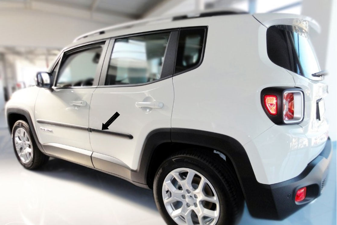 Seitenschutzleisten schwarz für Jeep Renegade SUV ab Baujahr 07.2014- F2 b
