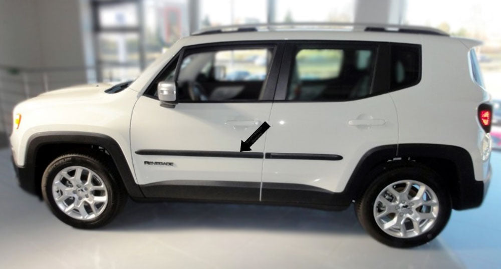 Seitenschutzleisten schwarz für Jeep Renegade SUV ab Baujahr 07.2014- F2 d