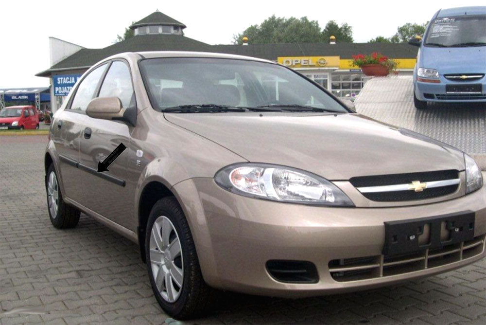 Seitenschutzleisten schwarz für Chevrolet Lacetti J200 03.2005-12.2011 F3 e
