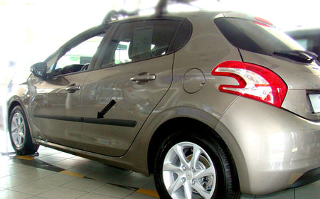 Seitenschutzleisten schwarz für Peugeot 208 Schrägheck 5-Türer ab 2012- F3 d