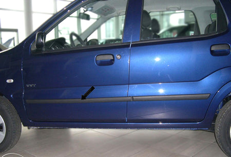 Seitenschutzleisten schwarz für Suzuki Ignis I & II SUV 5-Türer 2000-2008 F3 b