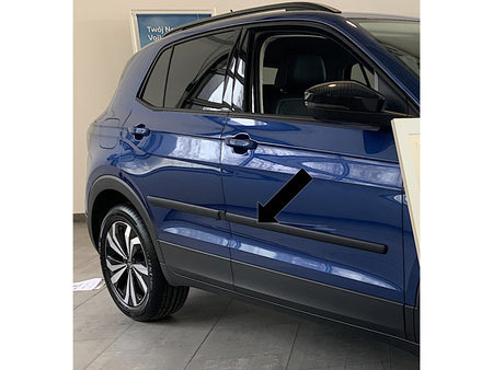 Seitenschutzleisten schwarz für VW T-Cross SUV Typ C1 ab Baujahr 04.2019- F3 d