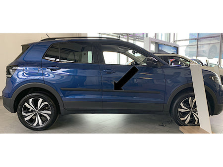 Seitenschutzleisten schwarz für VW T-Cross SUV Typ C1 ab Baujahr 04.2019- F3 e