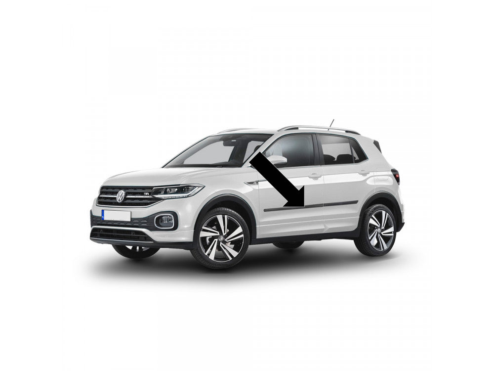 Seitenschutzleisten schwarz für VW T-Cross SUV Typ C1 ab Baujahr 04.2019- F3 h