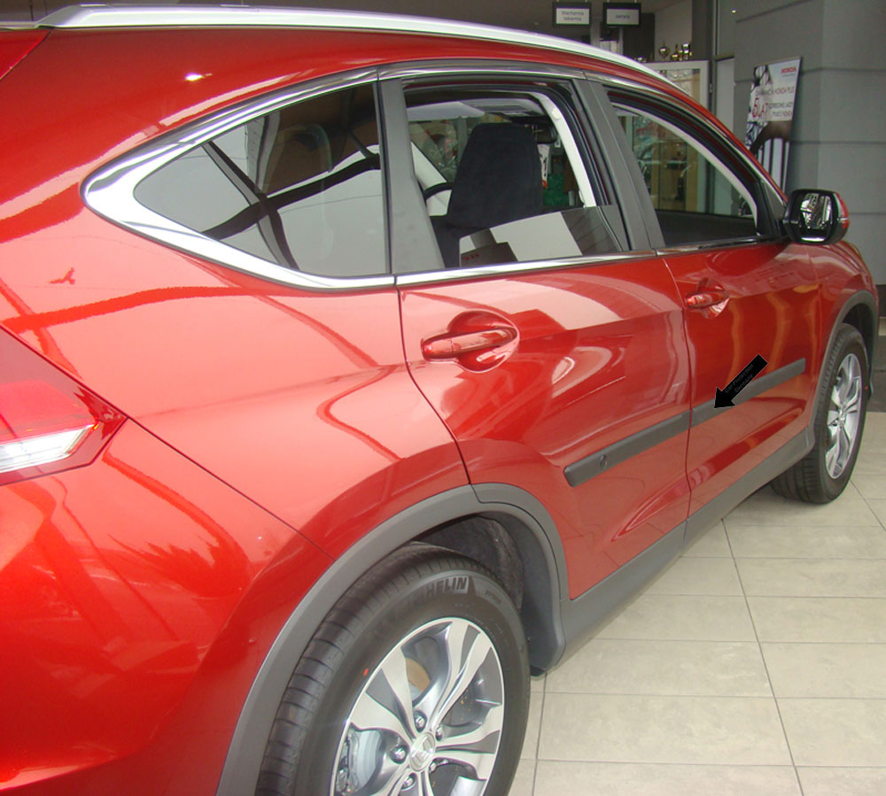 Seitenschutzleisten schwarz für Honda CR-V IV SUV 4. Generation ab 09.2012- F4 b