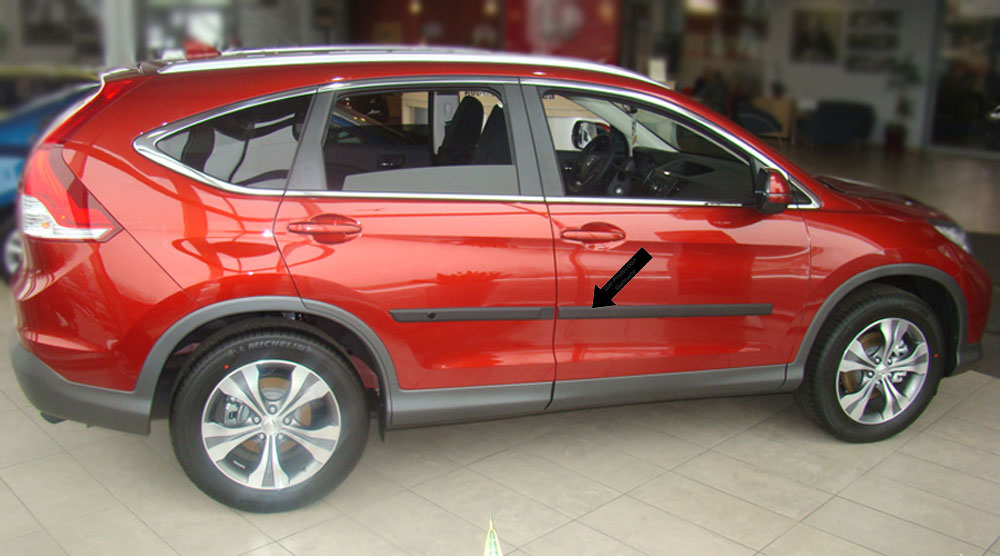Seitenschutzleisten schwarz für Honda CR-V IV SUV 4. Generation ab 09.2012- F4 d