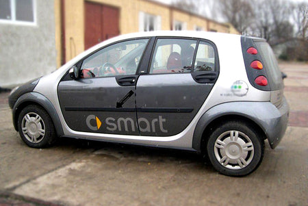 Seitenschutzleisten schwarz für Smart ForFour I W454 Schrägheck W 454 2004–06 F4 b