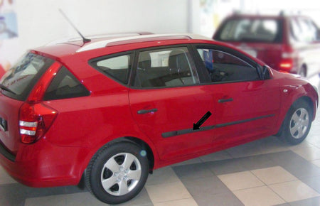 Seitenschutzleisten schwarz für Kia cee’d I Kombi ceed 1. Gen. 2006-03.2012 F5 b
