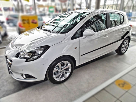 Seitenschutzleisten schwarz für Opel Corsa E Schrägheck 5-Türer ab 09.2014- F5 b