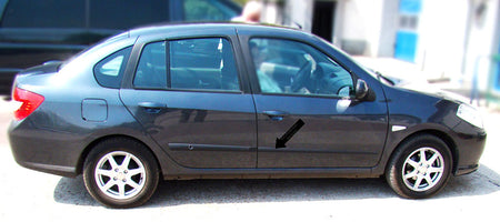 Seitenschutzleisten schwarz für Renault Thalia II 2.Generation 9.2008-11.2013 F5 b
