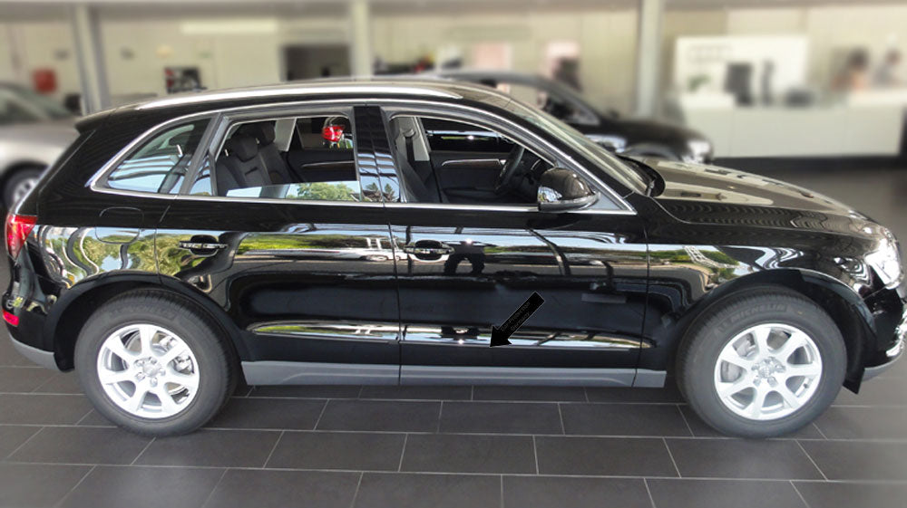 Seitenschutzleisten schwarz für Audi Q5 SUV Typ 8R ab Baujahr 11.2008- F11 d
