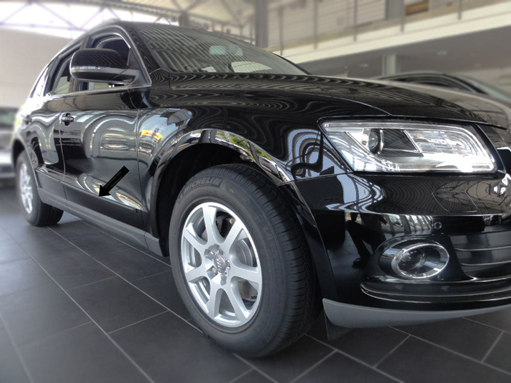 Seitenschutzleisten schwarz für Audi Q5 SUV Typ 8R ab Baujahr 11.2008- F11 e
